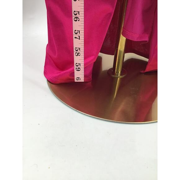 LULU'S sz S Magic Memories Magenta Satin Sleeveless Maxi Dress NEW B45 *flaw - Picture 5 of 12